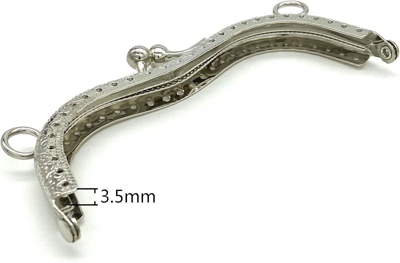 Sew-In Kiss-Lock Purse Frame, 4 5/16" x 1 3/4" (11 x 4.5 cm)