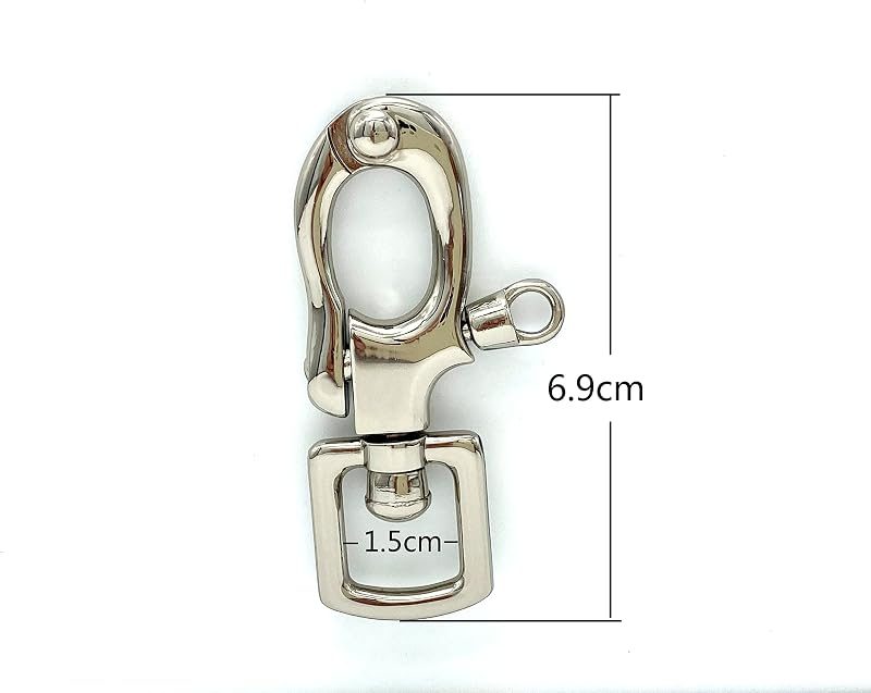 Swivel Snap Shackle Hook, Square Eye (5/8")