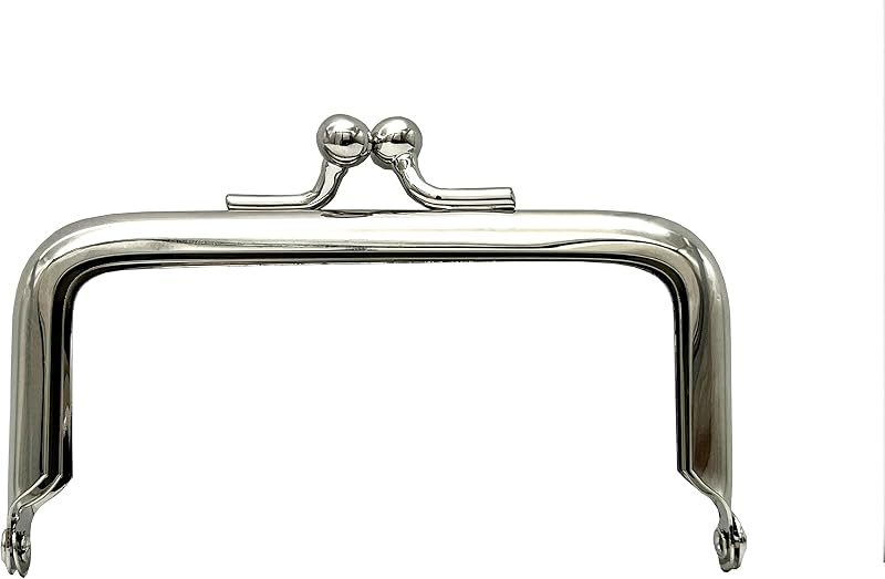 Rectangle Glue-In Kiss-Lock Purse Frame, 3 1/2" x 2" (9 x 5 cm)