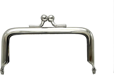 Rectangle Glue-In Kiss-Lock Purse Frame, 3 1/2" x 2" (9 x 5 cm)