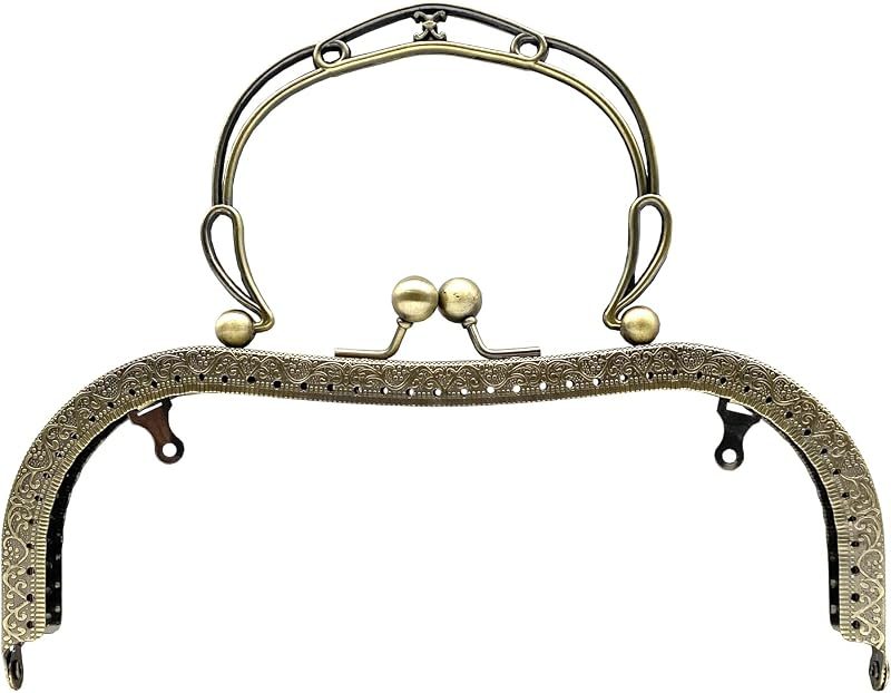 Sew-In Kiss-Lock Purse Frame, 8" x 3" (20 x 7.5 cm)