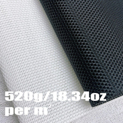 Black / white heavy duty Textilene Mesh Fabric Weather Resistant, Tear & Fade Proof -for Outdoor Furniture, Cushions