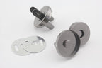Round Cover Magnetic Snaps Bag Button Purse Leather Closures for Sewing Purse Bag Clutch Wallet - Full-Cover Magnetic…