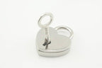 Bag Purse Clutch Padlock with Key Heart Shape zinc alloying for Jewelry Necklace Charm Box Making Hardware