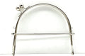 Sew-In Kiss-Lock Purse Frame with Handle, 6 1/8" x 5 3/4" (15.5 x 14.5 cm)