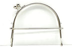 Sew-In Kiss-Lock Purse Frame with Handle, 6 1/8" x 5 3/4" (15.5 x 14.5 cm)