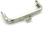 Rectangle Glue-In Kiss-Lock Purse Frame, 3 1/2" x 2" (9 x 5 cm)