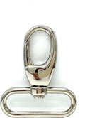 Teardrop Push-Gate Swivel Snap Hook, Oval Eye