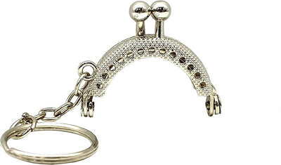 Half-Round Sew-In Kiss-Lock Purse Frame, 1 5/8" x 1" (4 x 2.5 cm)