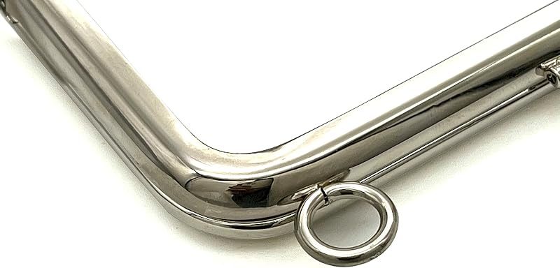 Rectangle Glue-In Kiss-Lock Purse Frame, 4 3/4" x 2" (12 x 5 cm)