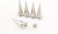Zinc Alloy Screw in Bullet Rivet Spike Studs Spots for Leather Bag Making Clothing Shoes