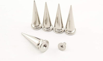 Zinc Alloy Screw in Bullet Rivet Spike Studs Spots for Leather Bag Making Clothing Shoes