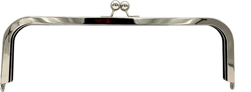 Rectangle Glue-In Kiss-Lock Purse Frame, 11" x 3 9/16" (28 x 9 cm)