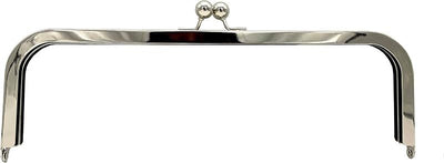 Rectangle Glue-In Kiss-Lock Purse Frame, 11" x 3 9/16" (28 x 9 cm)