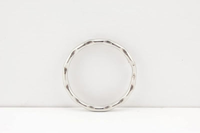 Textured Split Key Ring (2.8cm) - Nickel