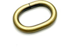 Iron oval rings buckle loops connector Non-Welded for bag belt webbing strap purse making