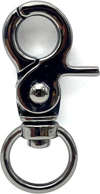 Lobster-Claw Swivel Clasp, Round Eye (1/2", 4.5cm)