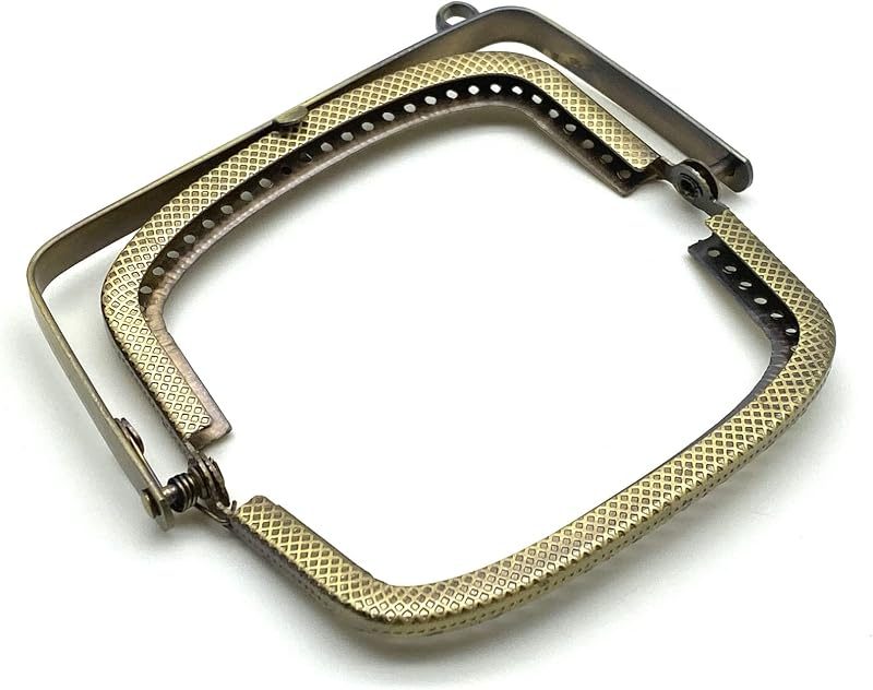 Rectangle Sew-In Kiss-Lock Purse Frame, 7.5 x 4 cm