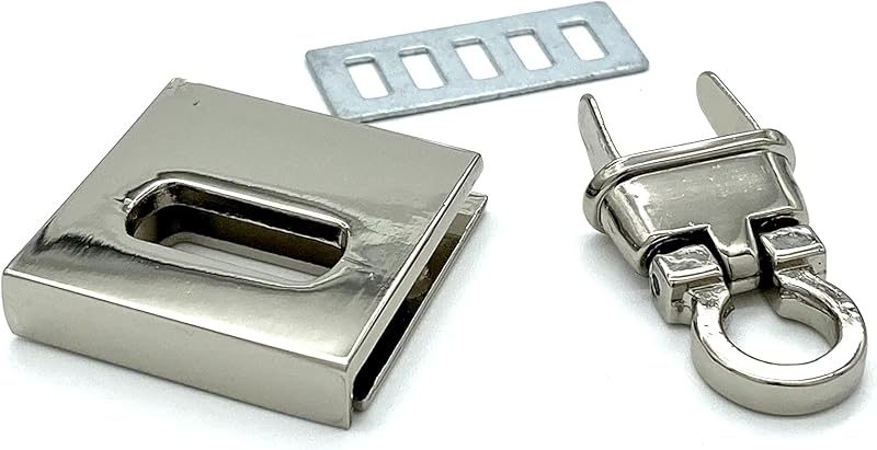 Rectangle Twist Turn Lock Clasp Purse Closure Lock Zinc alloying for Purse Bag Wallet Clutch Making