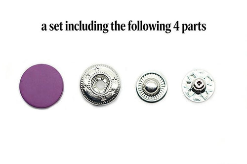 12.5mm Colorful painted flat cap Metal snap fastener Pack of 50 sets