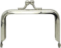 Rectangle Glue-In Kiss-Lock Purse Frame, 3" x 2" (7.5 x 5 cm)