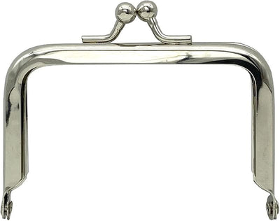 Rectangle Glue-In Kiss-Lock Purse Frame, 3" x 2" (7.5 x 5 cm)