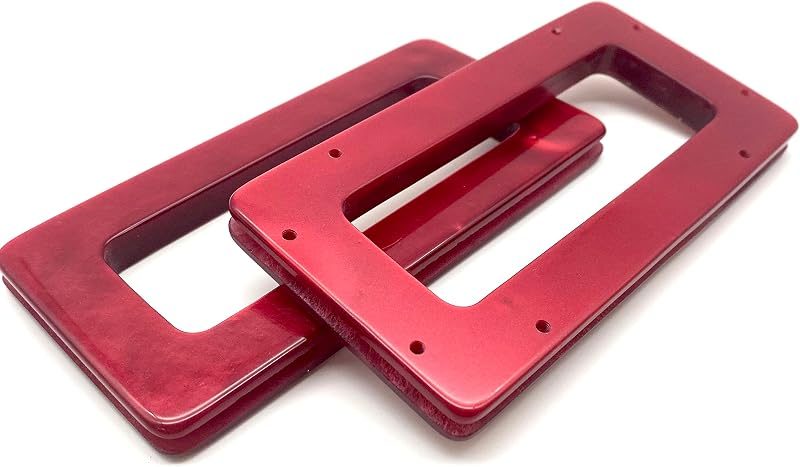 Resin Rectangle Oblong Cut Out Grommet Bag Purse Clutch Handles for Bag Purse Making Replacement 5 5/16" x 2