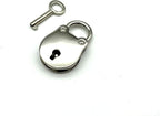 Bag Purse Clutch Padlock with Key zinc alloying for Jewelry Necklace Charm Box Making Hardware