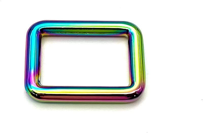 Dog leash purse snap swivel hooks, slider and rectangle ring for bag purse dog collar making repair / Rainbow colorful