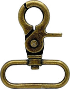 Lobster-Claw Swivel Snap Hook, D-Ring Eye