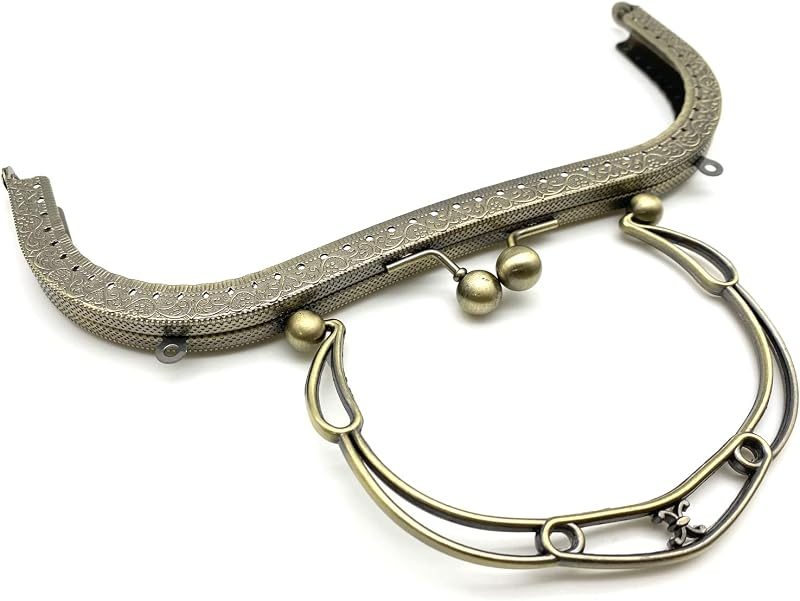 Sew-In Kiss-Lock Purse Frame, 8" x 3" (20 x 7.5 cm)