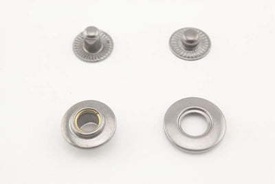 Solid Brass Open Ring snap Fastener Buttons Washable Press Stud for Sewing Leather Craft Clothing - 1/2" (13 mm)