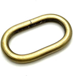 Iron oval rings buckle loops connector Non-Welded for bag belt webbing strap purse making