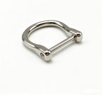 Screw in D Ring Buckle / zinc Alloy vachette Clasp Buckles Dismountable Screw for Buckle Straps Bags Belt Purse Making