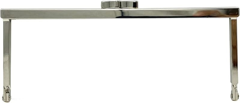 Rectangle Glue-In Kiss-Lock Purse Frame, 7" x 2 3/4" (18 x 7 cm)