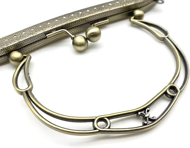 Sew-In Kiss-Lock Purse Frame, 8" x 3" (20 x 7.5 cm)