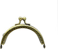 Sew-In Kiss-Lock Purse Frame, 3 3/8" x 1 3/4" (8.5 x 4.5 cm) - 7.5mm Ball Clasp