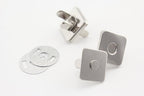 Square Shape Magnetic Snaps Bag Button Purse Leather Closures for Sewing Purse Bag Clutch Wallet