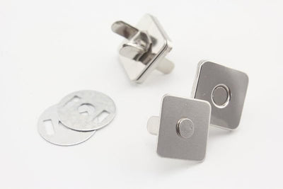 Square Shape Magnetic Snaps Bag Button Purse Leather Closures for Sewing Purse Bag Clutch Wallet