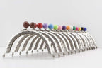 Color-Ball Sew-In Kiss-Lock Purse Frames, 3 1/2" x 2" (9 x 5 cm) - Set of 14 Colors, 12mm Balls