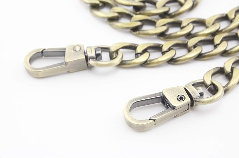 Custom Personalized Bag Purse Cuban Chain Strap Handles Replacement Extender - NK Curb Chain