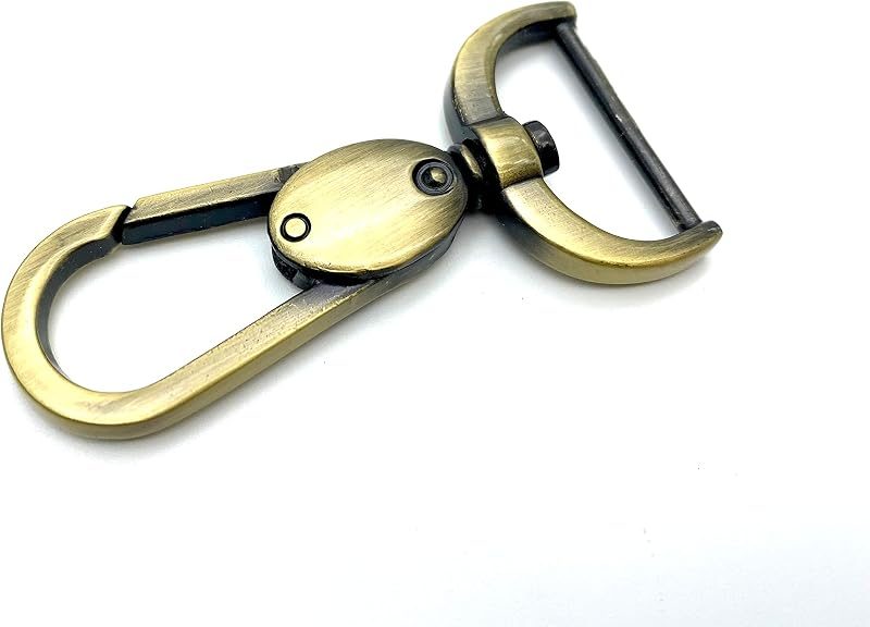 Long Push-Gate Swivel Snap Hook, D-Ring Eye
