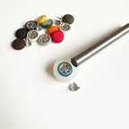 Baseball Cap Button 9/16" (14 mm) top Hat Button Repair kit with Tools Replacement (12 Color + Tools)
