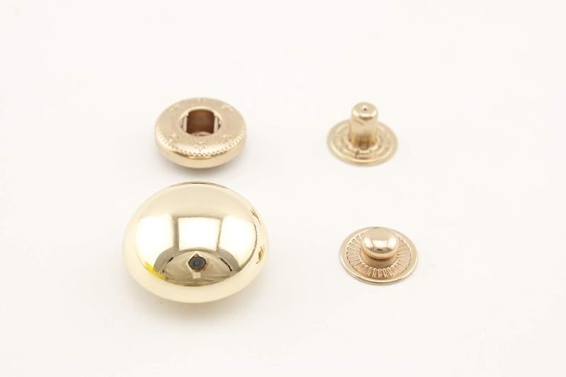 Zinc Alloy Dome-Top Snap Fastener Button Caps