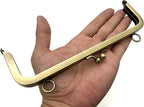 Rectangle Glue-In Kiss-Lock Purse Frame, 7 1/2" x 2 3/16" (19 x 5.5 cm)