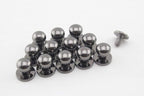 Screw in Rivet Zinc Alloy Screw Studs Round Head Nipple Screws Nail Rivet Button for Purse Wallet Belt Making