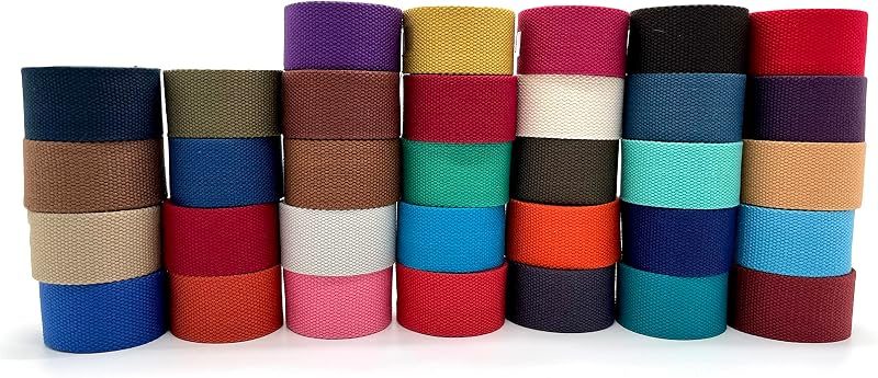 Heavy Weight Polyester Cotton Webbing Strap - Bead-Pattern Webbing