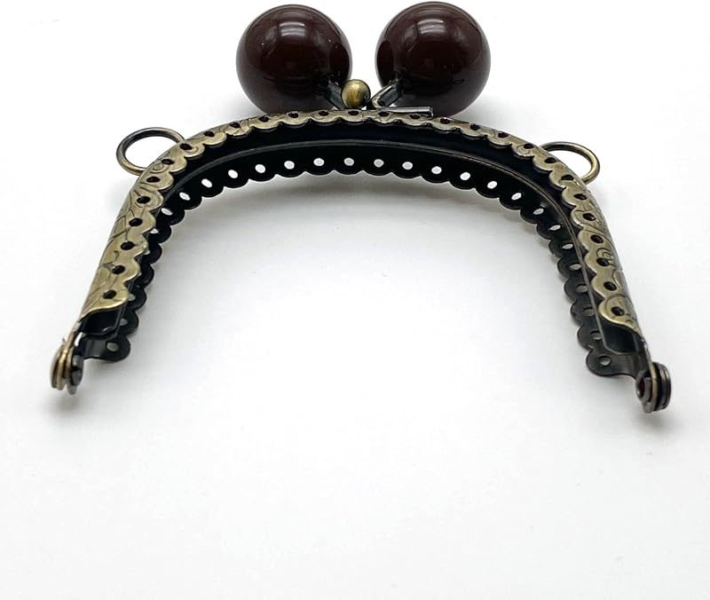 Color-Ball Sew-In Kiss-Lock Purse Frame, 8 x 6 cm