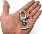 Swivel Snap Shackle Hook, Square Eye (5/8")