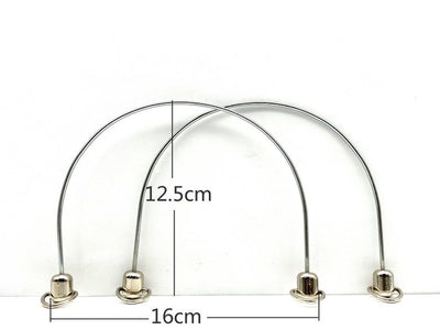 Pair 6 1/2" (16 cm) Bead bag purse handles ( You can add beads you like )